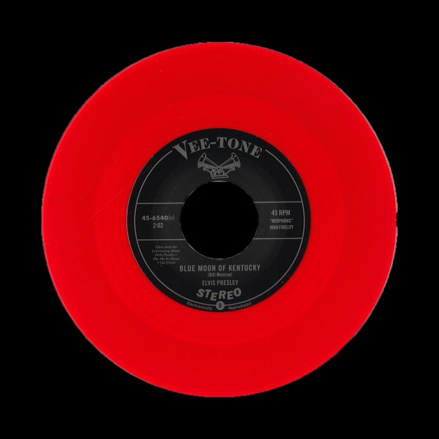 ELVIS- RED VINYL- BLUE MOON OF KENTUCKY by The Jung Ones