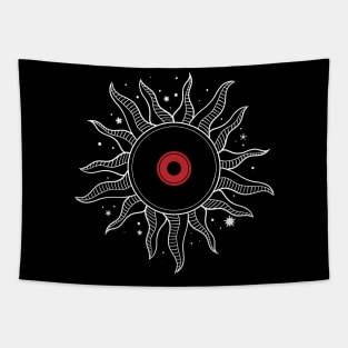 Vinyl Records Tarot The sun and moon Card Tapestry