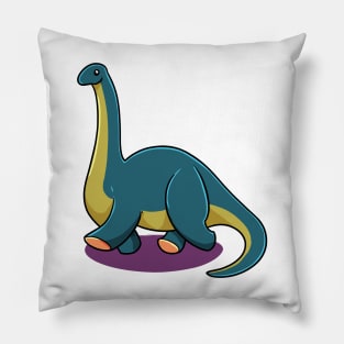 Cartoon Apatosaurus Pillow