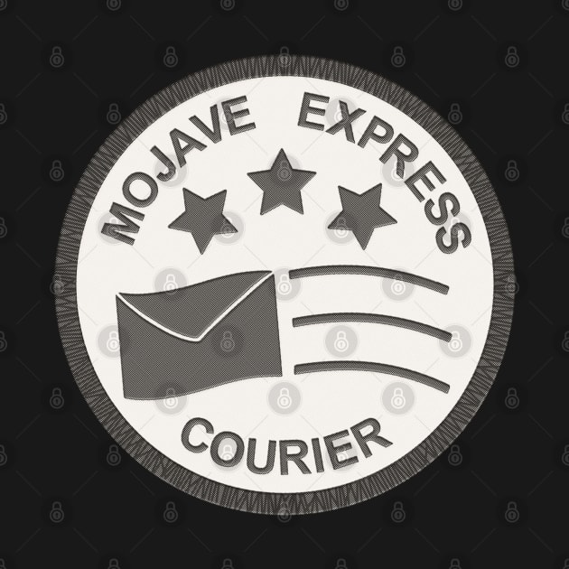Mojave Express Courier "Patch" [Black on White] by RoslynnSommers