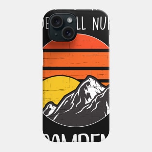 Der Tut Nix Der Will Nur Campen I Retro Berge Camping Phone Case