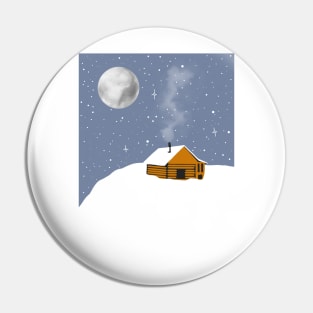 Cozy Winter Cabin Pin