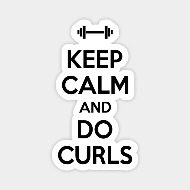 Keep calm and do curls Magnet by nektarinchen