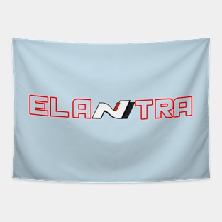 Elantra N (Smaller) Transparent Red Tapestry