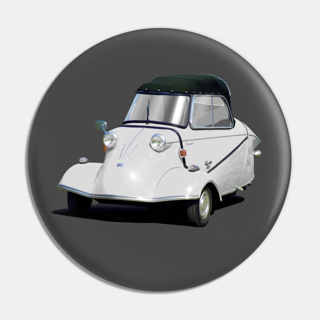 Messerschmitt bubble car in white Pin by candcretro