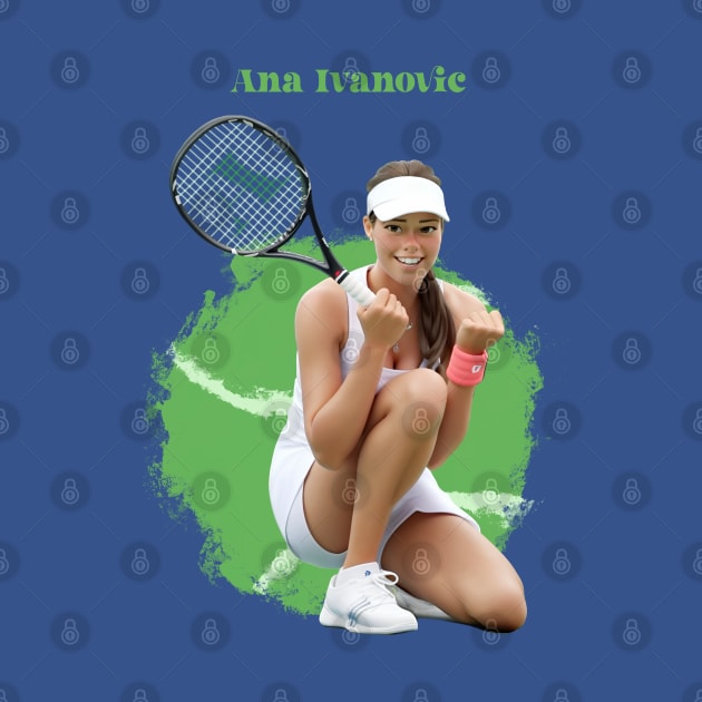 Ana Ivanovic cartoon by BAJAJU