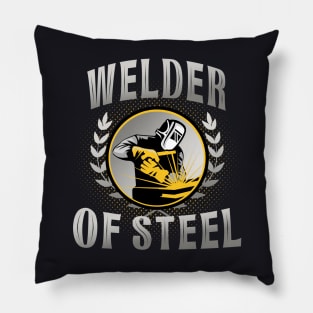 Welder of Steel Welding Worker Pillow