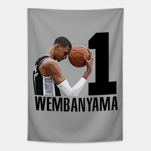 NBA ROOKIE! Wemby no1 pick Tapestry by Buff Geeks Art