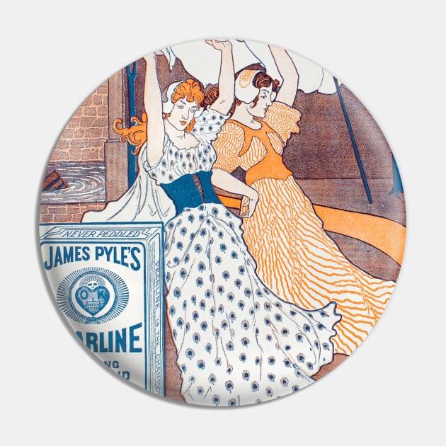 Pearline Advertisement, 1896 Pin by WAITE-SMITH VINTAGE ART