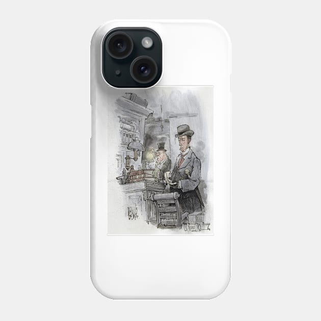 Art of Sherlock Crowley Phone Case by mxpublishing