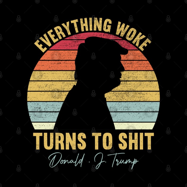 Everything Woke Turns To Shit Vintage by DragonTees