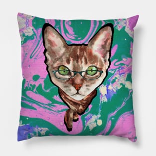 Trippy Cat Pillow