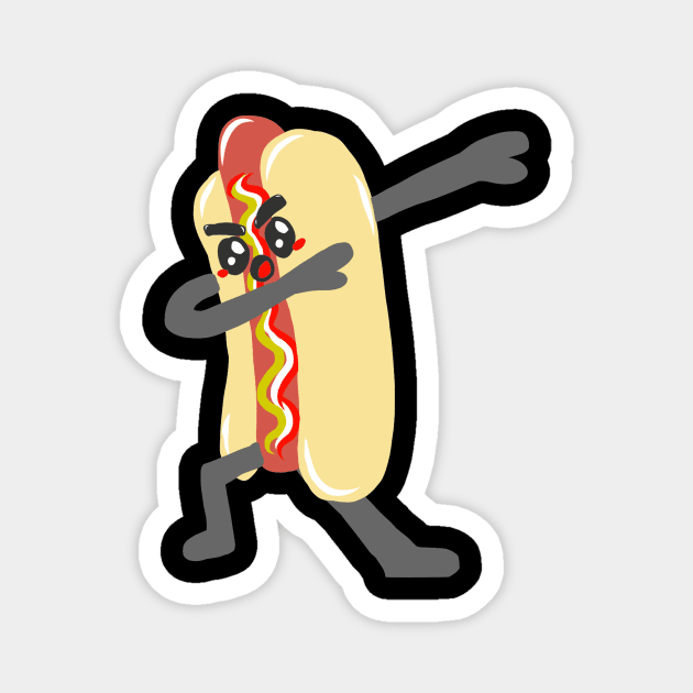 Dancing Steppes Rocking Beaten Dances Hot Dog Magnet by KK-Royal