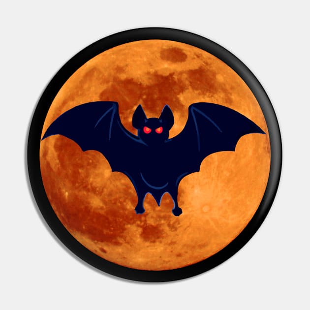 🦇 Vampire Bat – Scary Bloodsucking Creature of the Night Pin by Pixoplanet