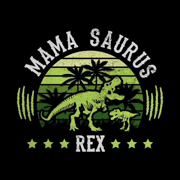 Mama Saurus Rex Dinosaur Saurian by Print-Dinner