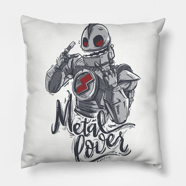 METAL LOVER Pillow by teesgeex