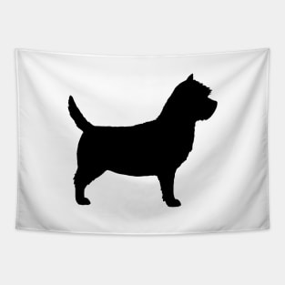 Cairn Terrier Silhouette Tapestry