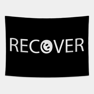 Recover recovering artistic text design Tapestry