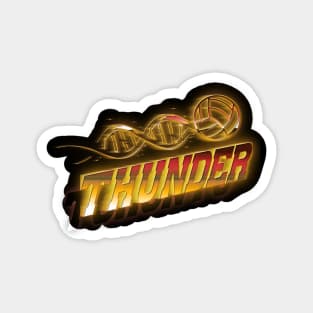 Graphic Basketball Thunder Proud Name Teams Vintage Magnet