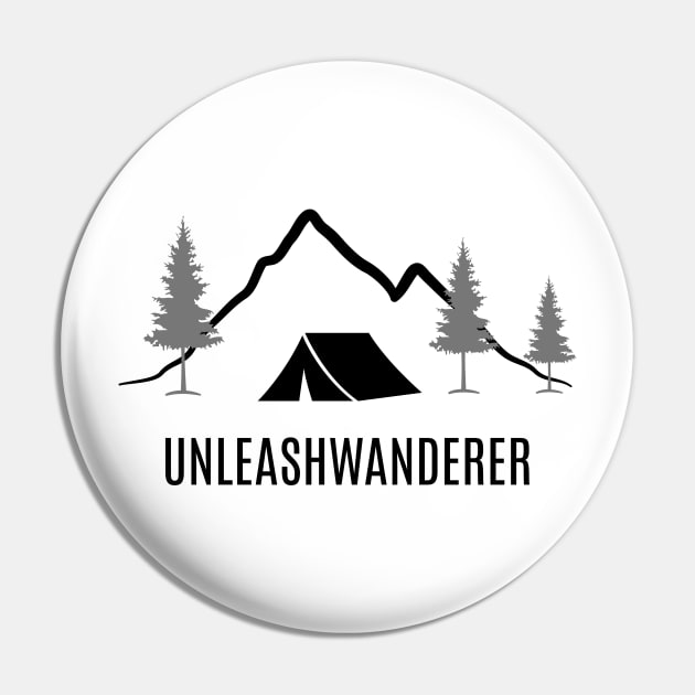 Unleast Wanderer, Solo Travel Pin by InF