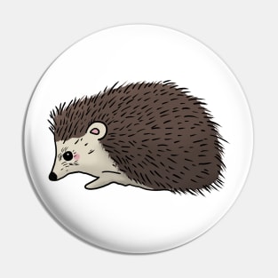 Cute hedgehog hand drawn walking to the left Pin