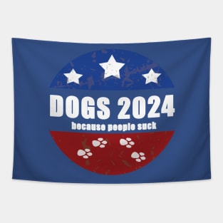 Vote Dogs 2024 Political  2024 Tapestry