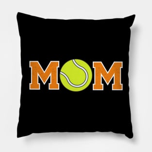 Tennis Mom Orange Pillow