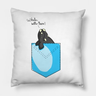 Whale in your pocket - Southern Right Whale Pillow