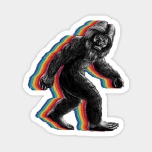 Retro Bigfoot vintage Fun and Nostalgic Sasquatch Magnet