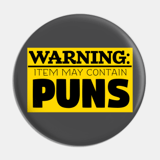 May Contain Puns Pin