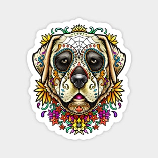 Labrador Retriever Sugar Skull Dog Magnet