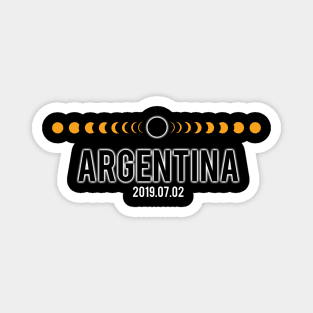 July 2 2019 Total Solar Eclipse Argentina South America T Shirt Magnet