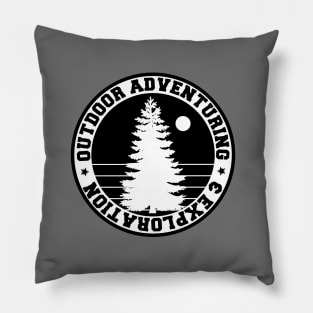 Outdoor Adventuring Logo Pillow