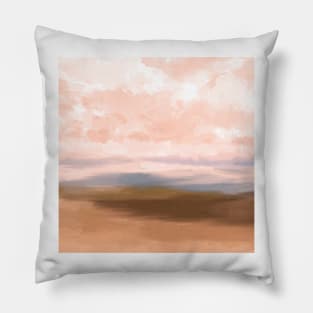 Watercolor Of Desert Pillow