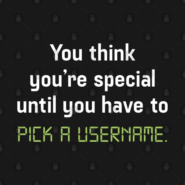 Pick A Username by LuckyFoxDesigns