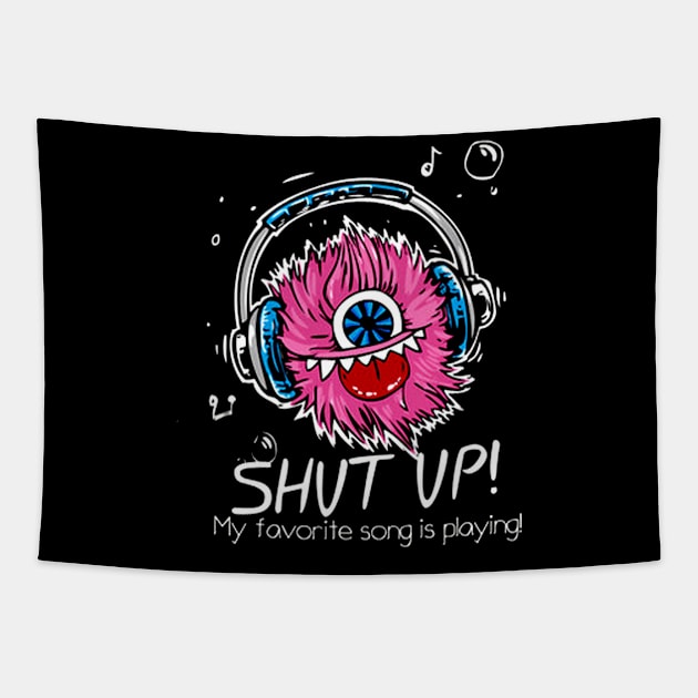 Shut up Tapestry by Skower