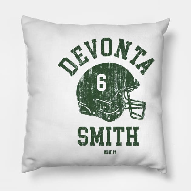 DeVonta Smith Philadelphia Helmet Font Pillow by TodosRigatSot