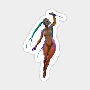 Neon bodysuit - transparent version Magnet