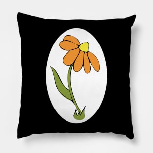 Daisy Whimsical Cartoon Illustration Happy Colours Pillow