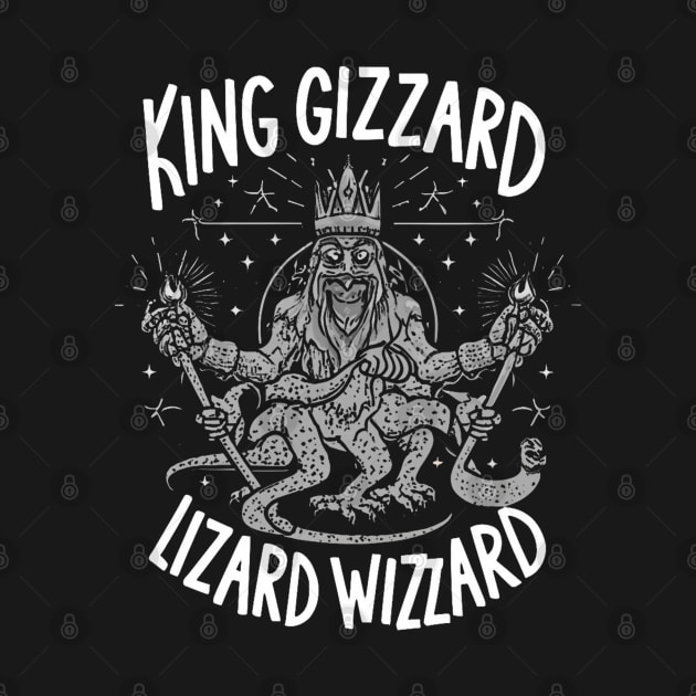 Psychedelic God King Gizzard & Lizard Wizard by Aldrvnd