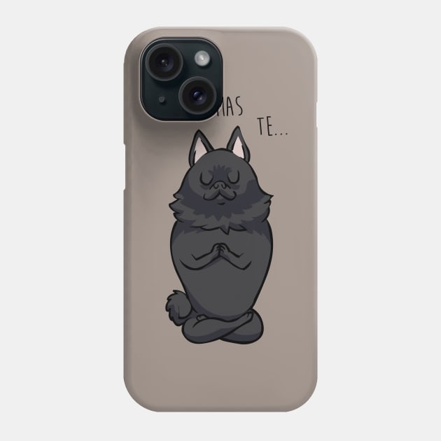 NAMASTE Schipperke Phone Case by huebucket