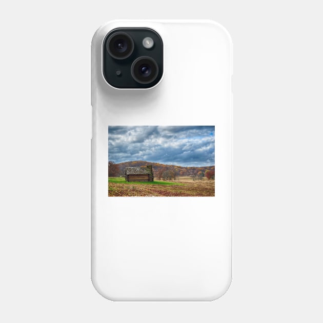 A Log Cabin In Autumn Phone Case by JimDeFazioPhotography