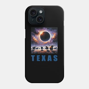 work Inspired By Total Solar Eclipse 2024 Texas Phone Case