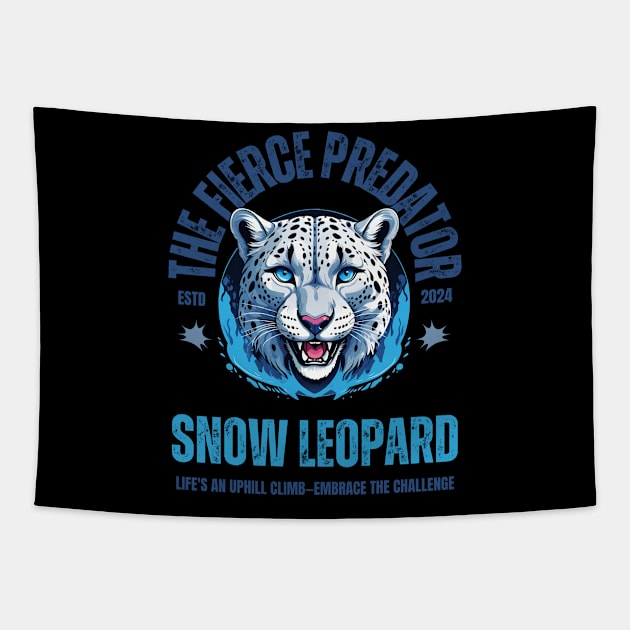 Snow Leopard Tapestry by Pearsville