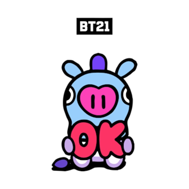 bt21 bts exclusive design 56 by Typography Dose