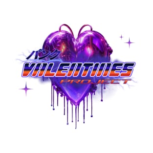 The Cyberpunk Love: Purple Heart Neon Installs Tee T-Shirt