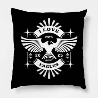 I Love Eagles Pillow