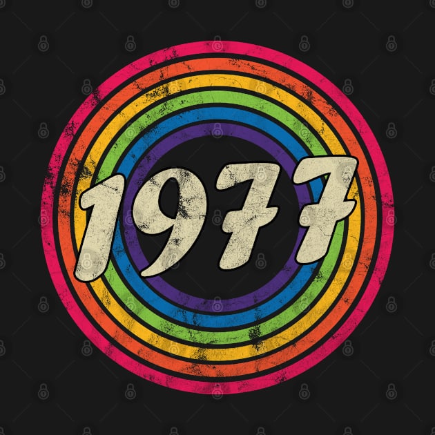 1977 - Retro Rainbow Faded-Style by MaydenArt