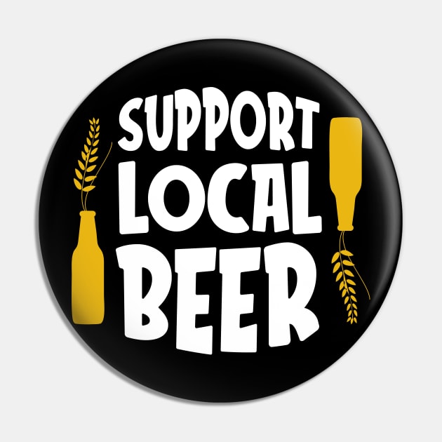 Support Local Beer Pin by MZeeDesigns