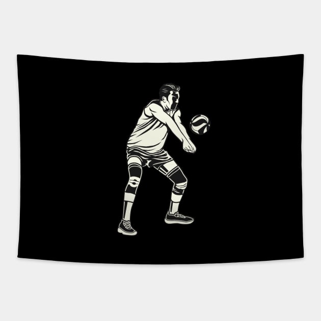 Volleyball Player Tapestry by TambuStore